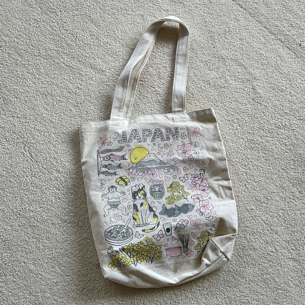 Starbucks Japan Sakura canvas tote